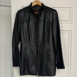 Women's Black Leather Jacket